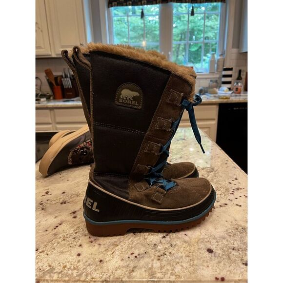 Sorel Tivoli High II Women’s Fur Lined Waterproof Boots sz 6 EUC - Picture 1 of 6